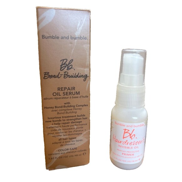 Bumble & Bumble LOT 2 PCS Repair Oil Serum 1.62 Oz & Invisible Oil Primer 1 oz - Picture 1 of 6